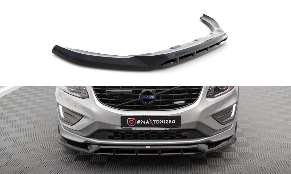 SPLITTER ANTERIORE adatto per VOLVO XC60 R-DESIGN MK1 FACELIFT 2013-2017