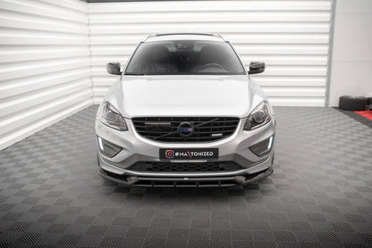 SPLITTER ANTERIORE adatto per VOLVO XC60 R-DESIGN MK1 FACELIFT 2013-2017