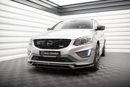 SPLITTER ANTERIORE adatto per VOLVO XC60 R-DESIGN MK1 FACELIFT 2013-2017
