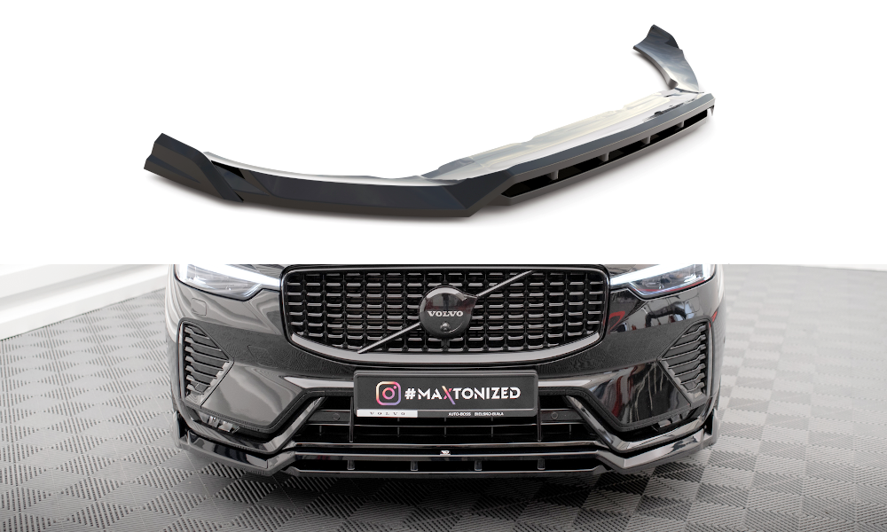 SPLITTER ANTERIORE adatto per VOLVO XC60 R-DESIGN MK2 FACELIFT 2021-