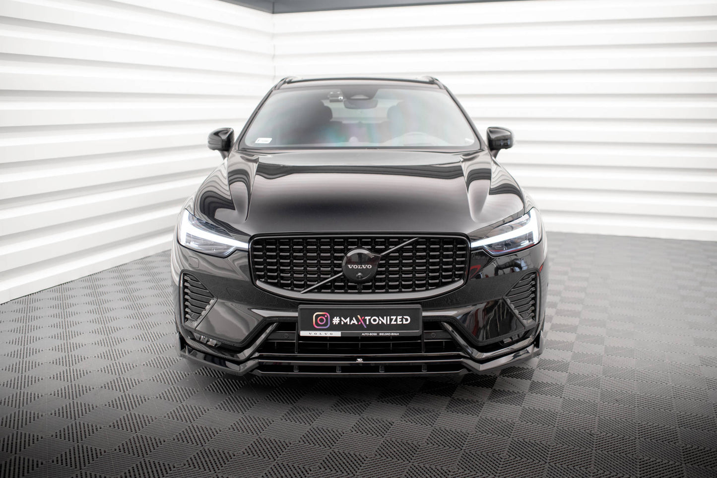 SPLITTER ANTERIORE adatto per VOLVO XC60 R-DESIGN MK2 FACELIFT 2021-