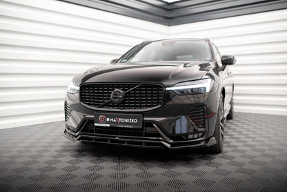 SPLITTER ANTERIORE adatto per VOLVO XC60 R-DESIGN MK2 FACELIFT 2021-