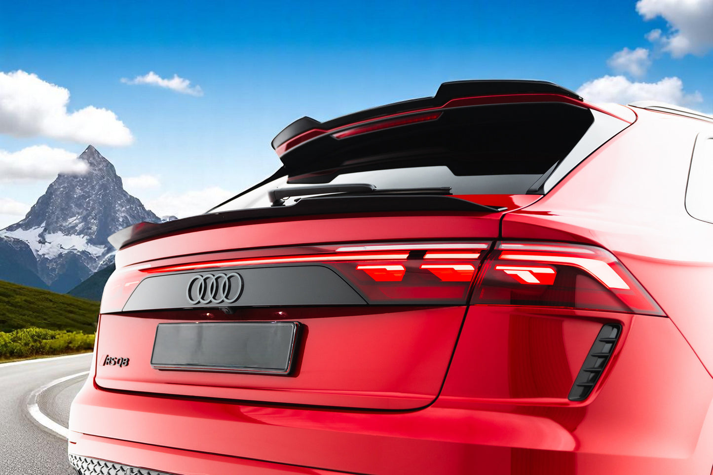 ⭐Tappo spoiler inferiore V.1 Adatto Per Audi RSQ8 Mk1 Facelift⭐