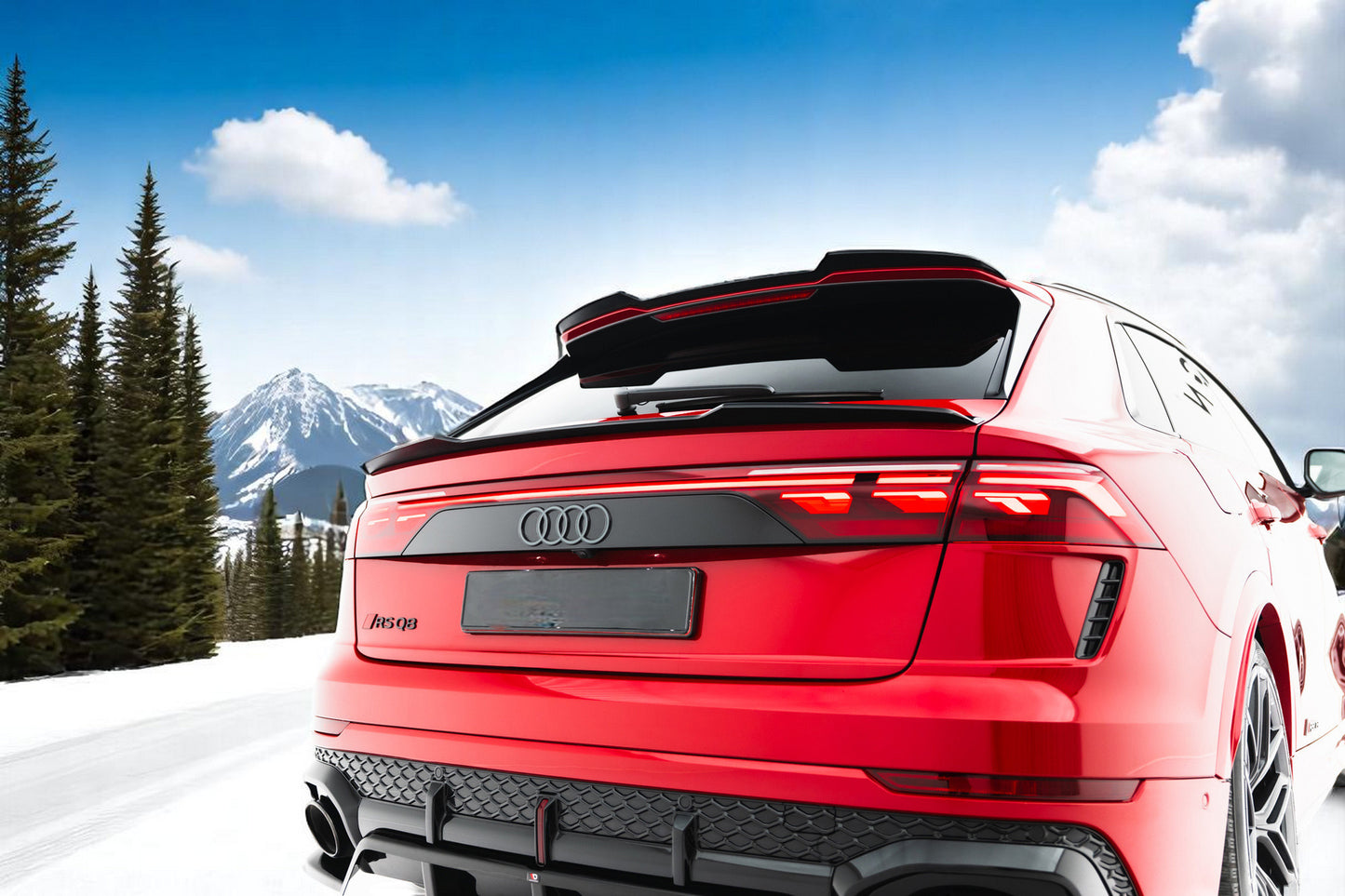 ⭐Tappo spoiler inferiore V.2 Adatto Per  Audi RSQ8 Mk1 Facelift⭐
