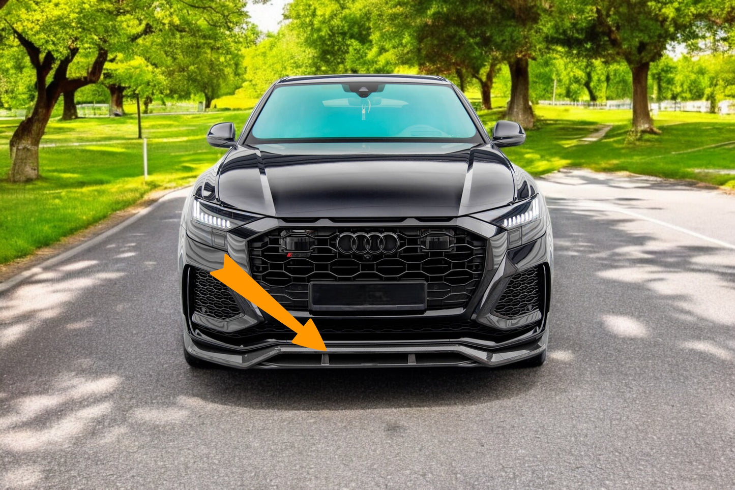 😍Splitter in fibra di carbonio preimpregnato Adatto per Audi RSQ8 Mk1😍