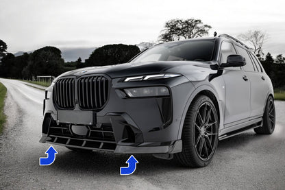 ⭐Splitter Anteriore In Fibra di Carbonio Preimpregnato BMWX7 M-Pack G07Facelift⭐
