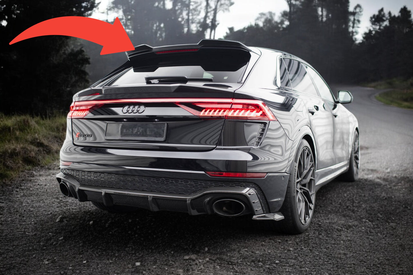 💥Prepreg Carbon Fiber Spoiler (Upper)Suitable for Audi RSQ8 💥