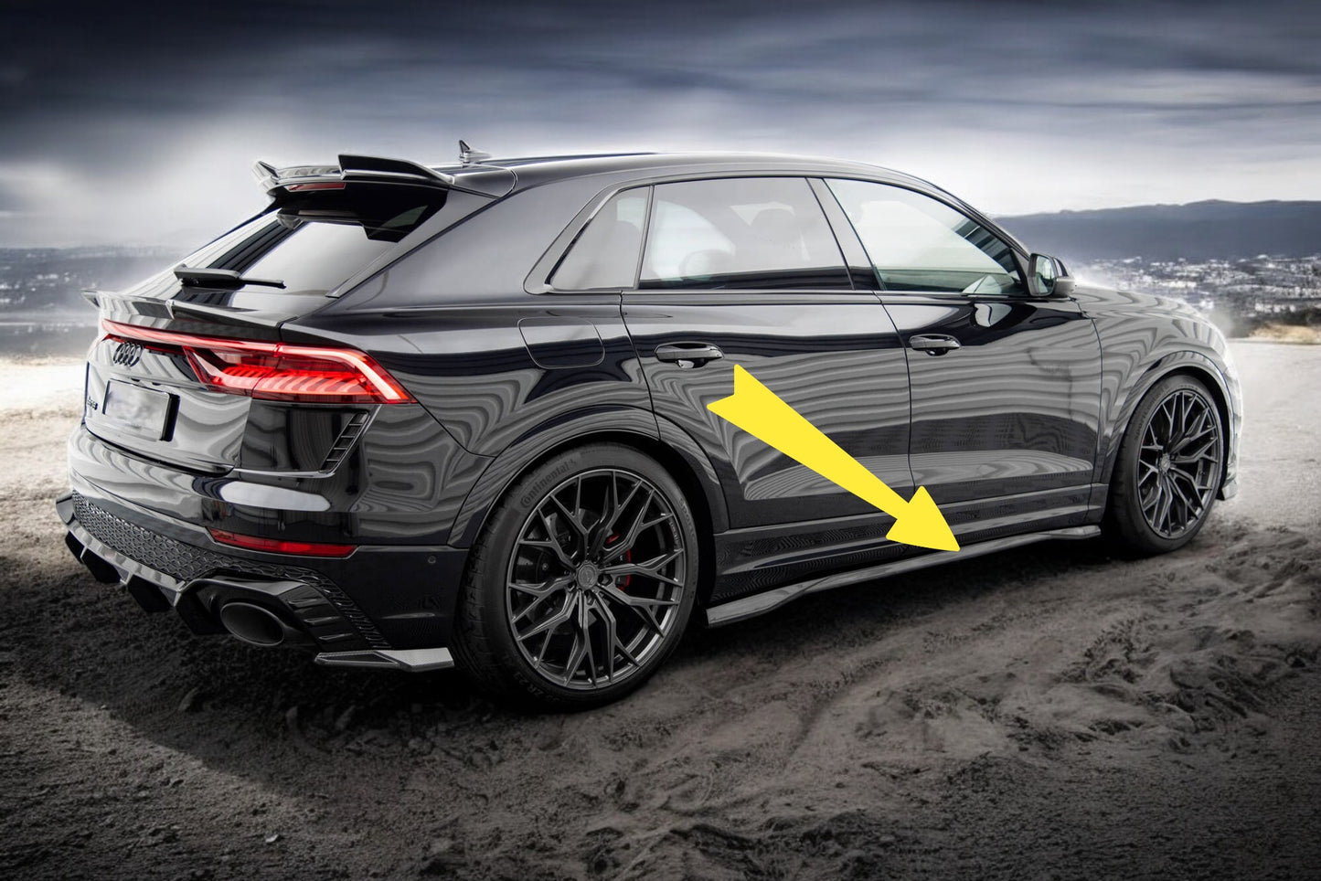 😍Minigonne laterali in fibra di carbonio preimpregnate adatto per Audi RSQ8😍