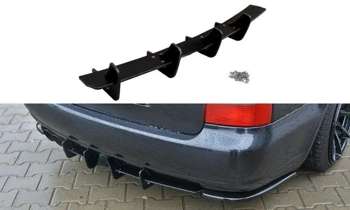 ⭐Diffusore posteriore nero luci V.2 adatto per AUDI S4 B5 Avant⭐