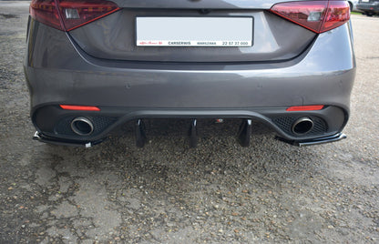 SPLITTER POSTERIORE ADATTO COMPATIBILE PER ALFA ROMEO GIULIA VELOCE 2015-