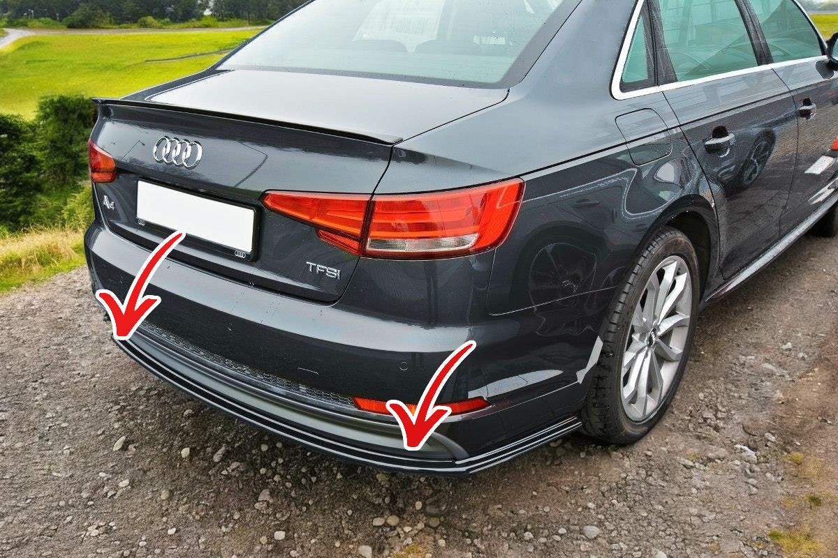 💫SPLITTER LATERALI POSTERIORI ADATTO PER AUDI A4 B9 S-Line💫