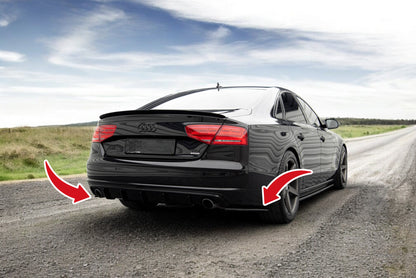 💫REAR SIDE SPLITTERS SUITABLE FOR AUDI A8 D4💫