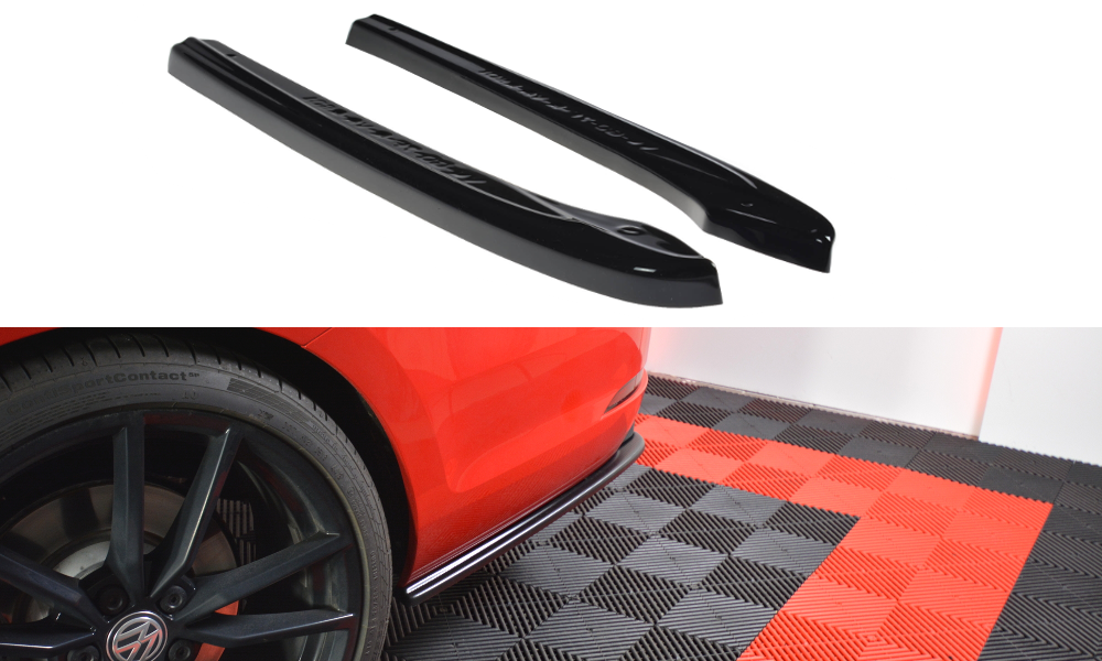 SPLITTER LATERALI POSTERIORI V.1 adatti per VW GOLF 7 R VARIANT FACELIFT 2017