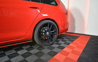 SPLITTER LATERALI POSTERIORI adatti per V.2 VW GOLF 7 R VARIANT FACELIFT 2017