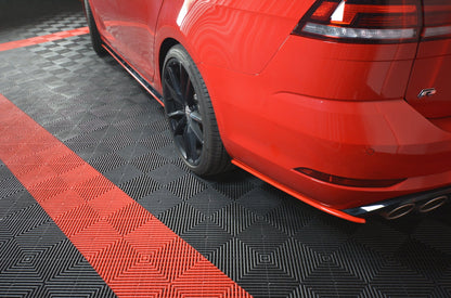 SPLITTER LATERALI POSTERIORI adatti per V.2 VW GOLF 7 R VARIANT FACELIFT 2017