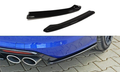 SPLITTER LATERALI POSTERIORI adatti per VW GOLF MK7 R STATION WAGON 2013