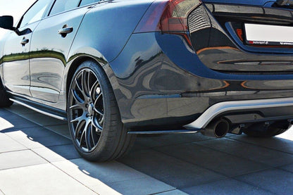 SPLITTER LATERALI POSTERIORI adatto per VOLVO V60 POLESTAR FACELIFT 2014-2018