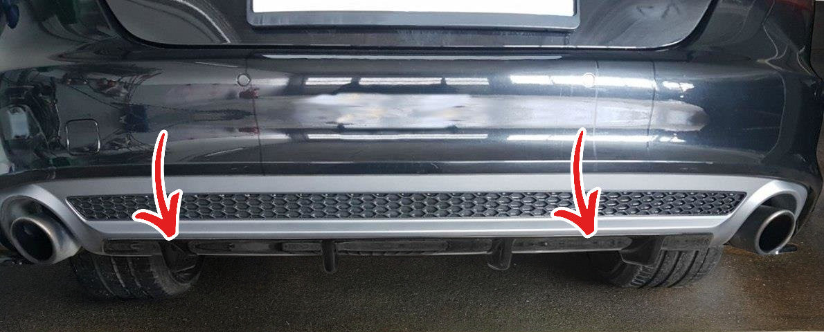 💫Black Rear Diffuser Lights Suitable for Audi A7 Mk1 S-Line💫