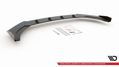 RACING DURABILITY SPLITTER ANTERIORE + FLAP adatti per VOLKSWAGEN POLO GTI MK6