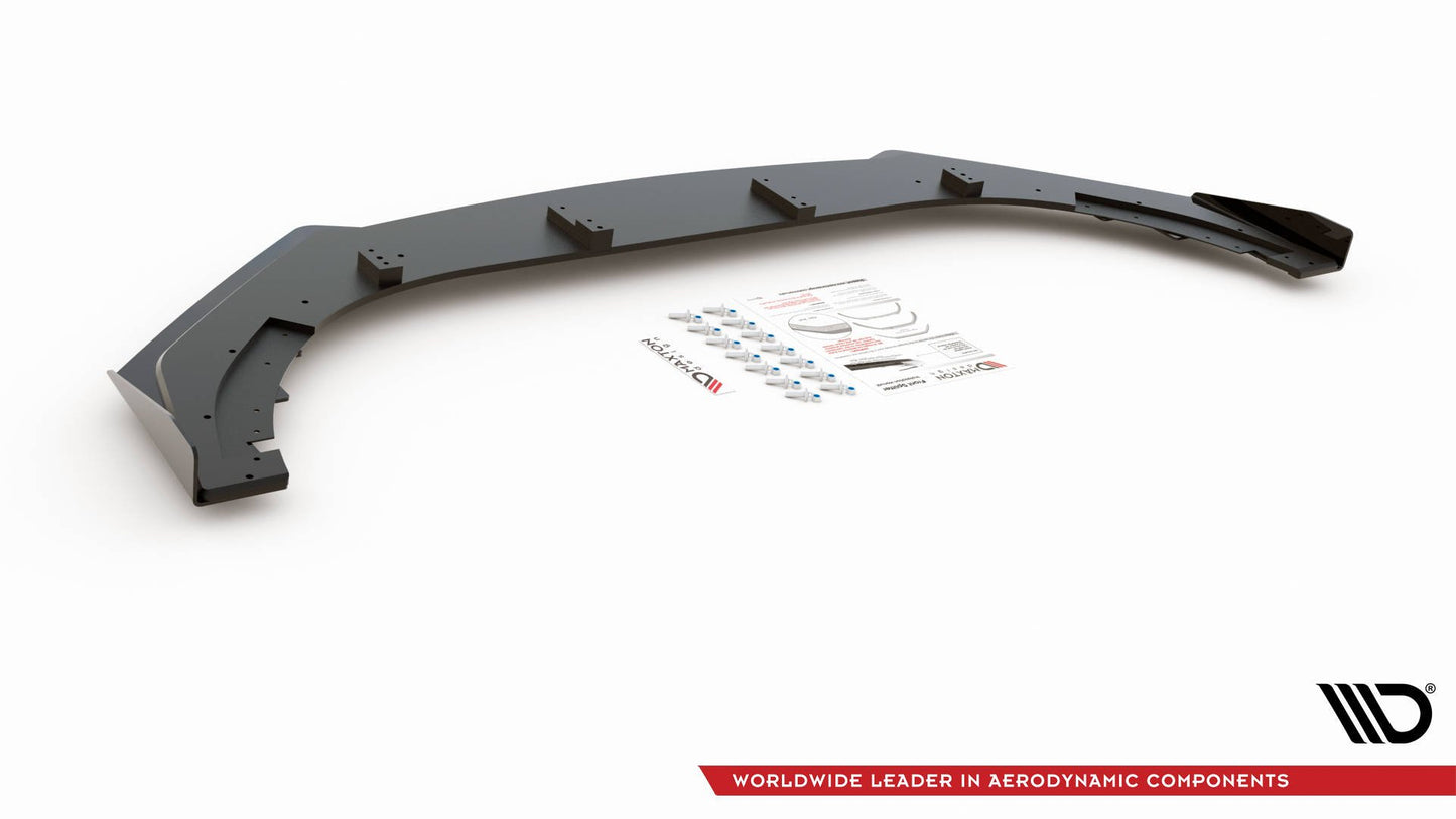 SPLITTER ANTERIORE RACING DURABILITY V.3 + FLAP adatti per VOLKSWAGEN GOLF GTI MK6 2008-2012