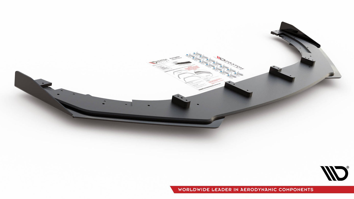 SPLITTER ANTERIORE RACING DURABILITY V.3 + FLAP adatti per VOLKSWAGEN GOLF GTI MK6 2008-2012