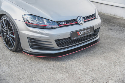 SPLITTER ANTERIORE RACING DURABILITY adatto per VW GOLF 7 GTI 2013-2016