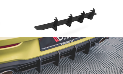 DIFFUSORE POSTERIORE RACING DURABILITY ADATTO PER  V.2 VOLKSWAGEN GOLF 8 GTI CLUBSPORT 2020