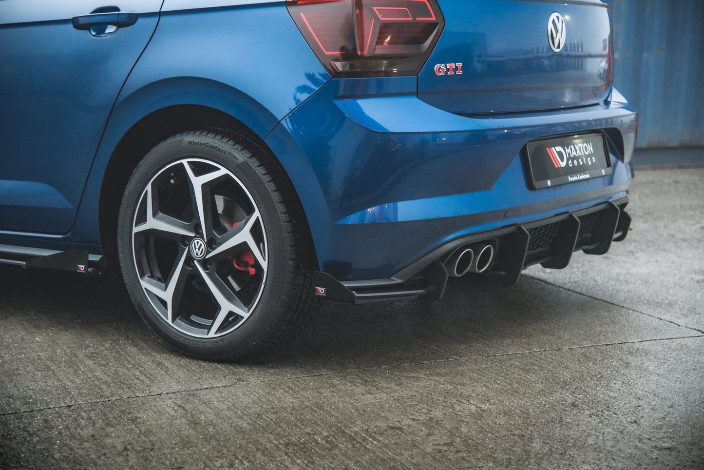 RACING DURABILITY DIFFUSORE POSTERIORE + FLAP ADATTI PER VOLKSWAGEN POLO GTI MK6