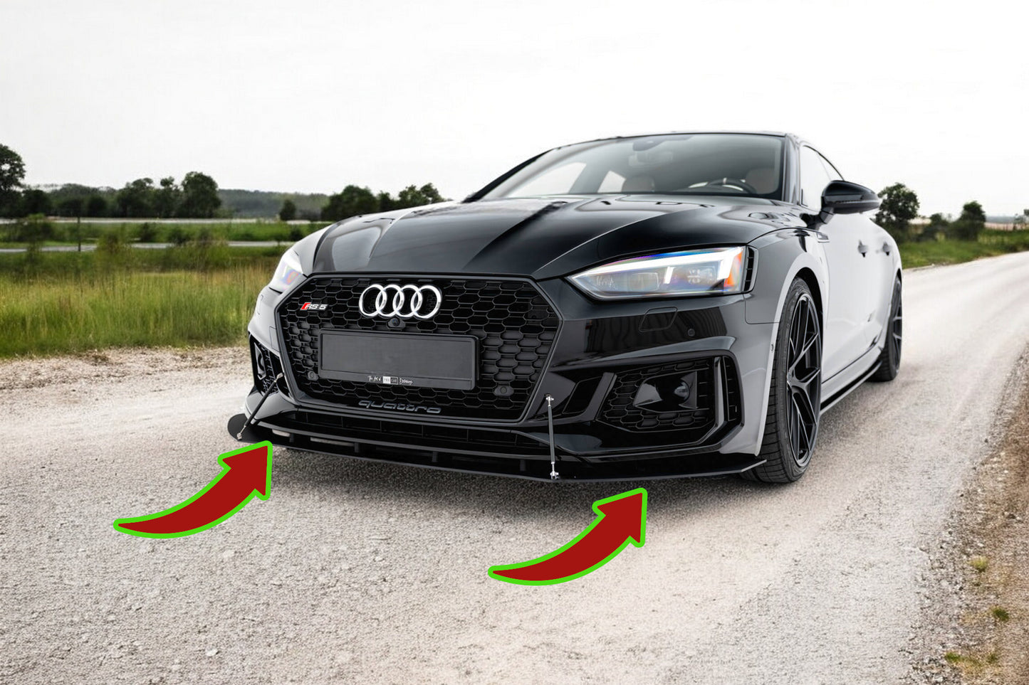 💫Splitter anteriore da corsa V.1 adatto per Audi RS5 Coupe / Sportback F5💫
