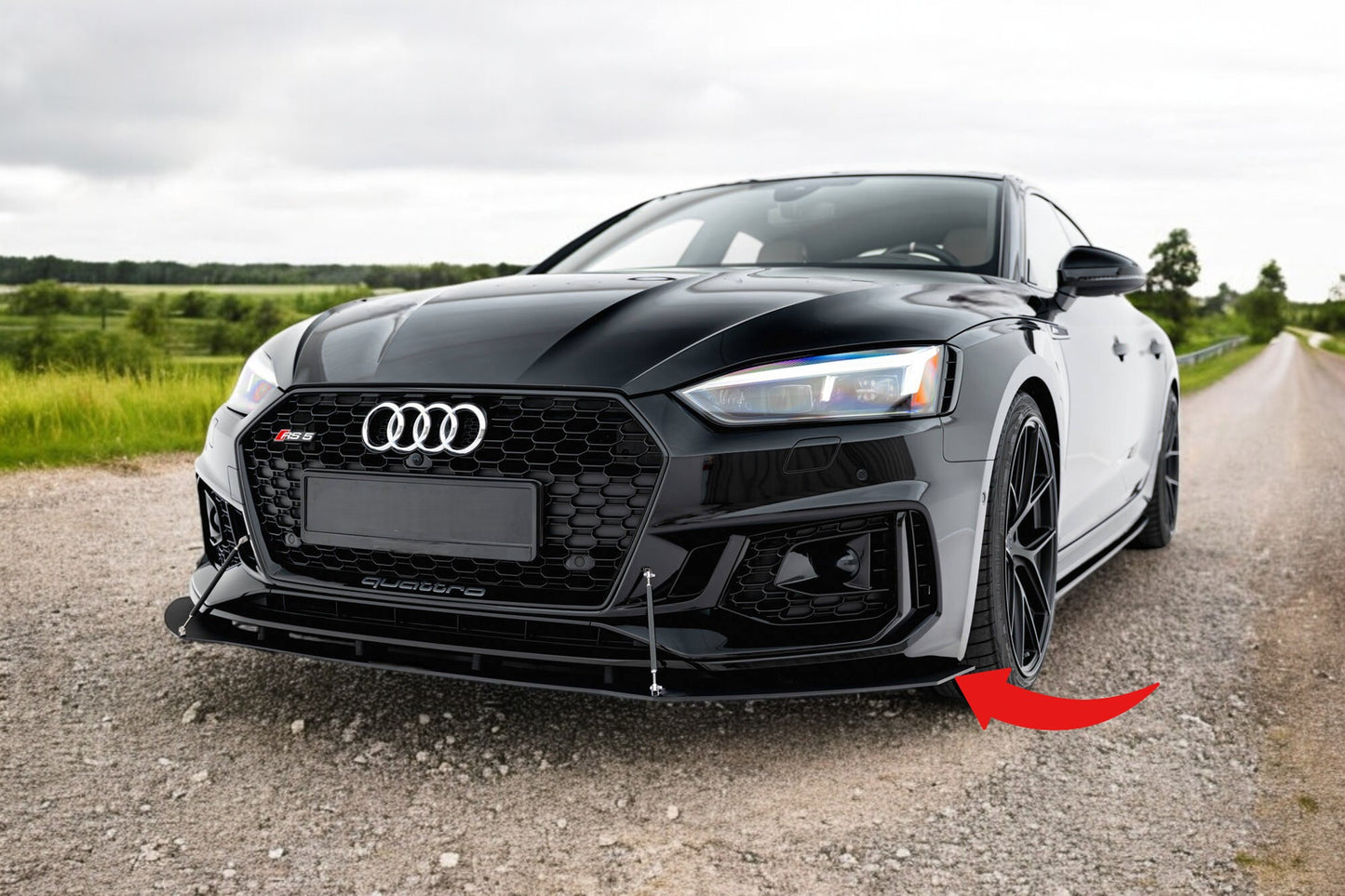 🔥Splitter Anteriore Adatto Per V.1 Audi RS5 Coupé / Sportback F5🔥