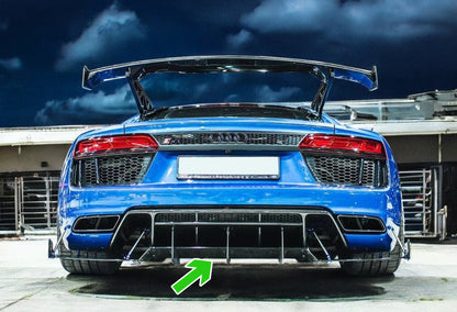 💫Diffusore posteriore nero luci adatto per Audi R8 MK.2💫