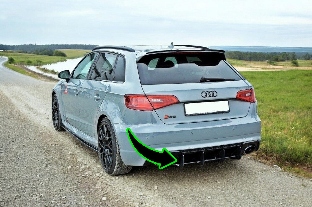 ⭐Black Rear Diffuser Lights Suitable for Audi RS3 8V Sportback ⭐