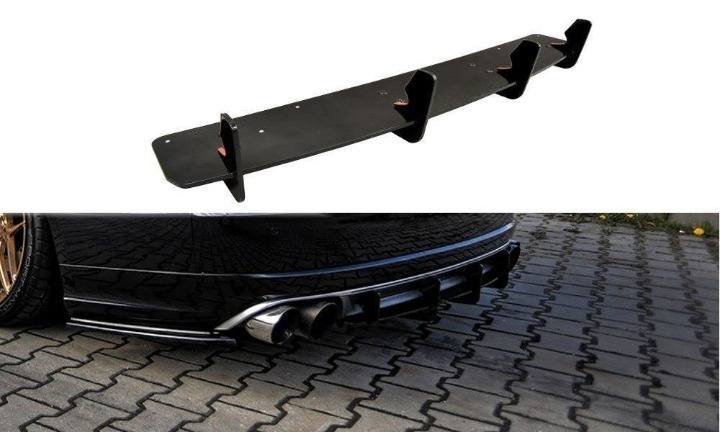 ⭐Diffusore posteriore nero luci V.2 adatto per Audi S8 D4 FL⭐