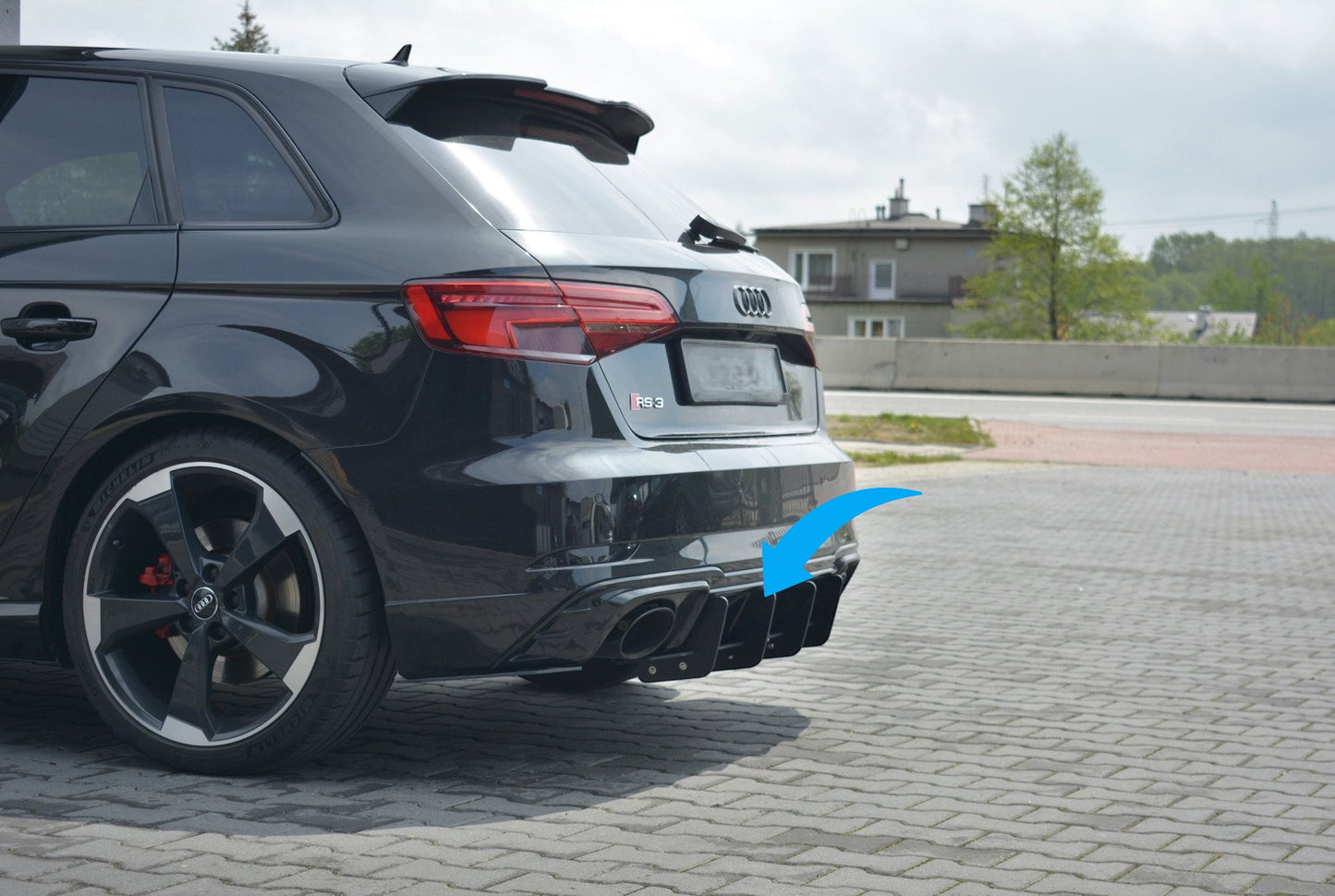 🔥Diffusore Posteriore V.1 Adatto Per Audi RS3 8V FL Sportback🔥