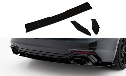 💫Diffusore posteriore nero luci V.1 adatto per Audi RS5 Coupe / Sportback F5💫