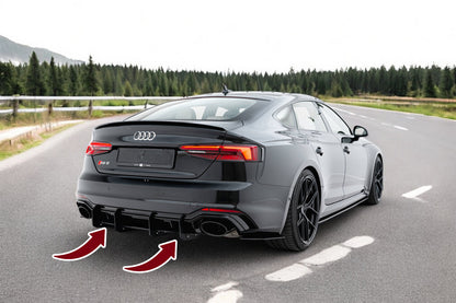 💫Black Rear Diffuser Lights V.2 Suitable for Audi RS5 Coupe / Sportback F5💫