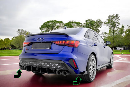 ⭐Flap Laterali Posteriori Audi S3 Berlina 8Y Facelift⭐