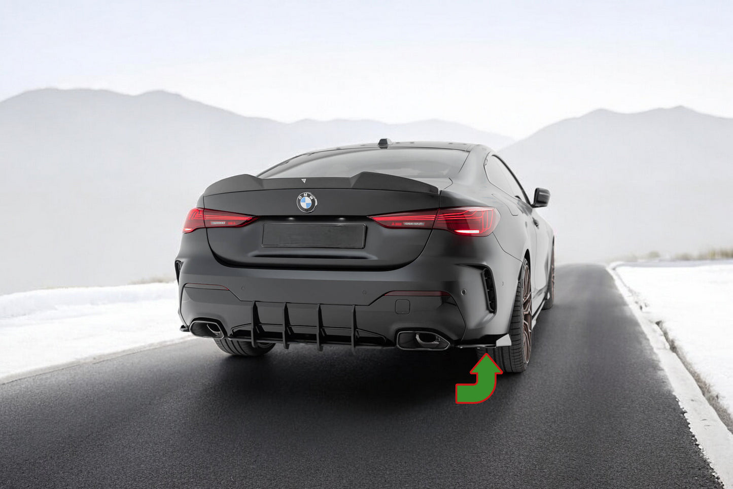 ⭐Alette laterali posteriori BMW M440i G22 / G23 / G22 Facelift / G23 Facelift⭐