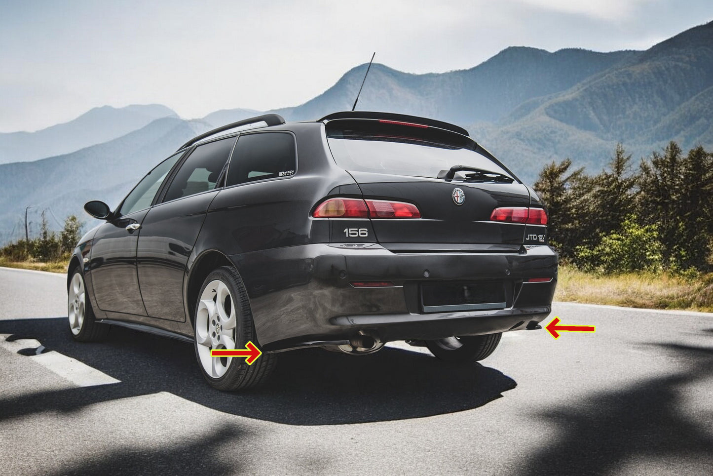 🔥Splitter Laterali Posteriori Alfa Romeo 156 SW Facelift🔥
