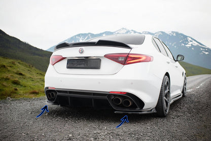 🔥Rear Side Splitters Alfa Romeo Giulia Quadrifoglio 🔥