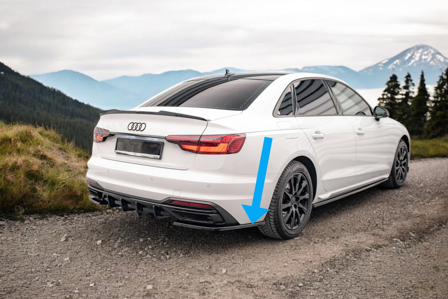 🌺Splitter laterali posteriori adatto per Audi A4 B9 Facelift🌺