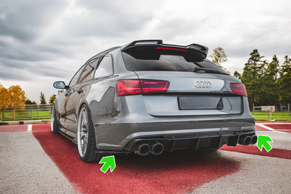 🔥Splitter laterali posteriori adatto per Audi A6/A6 C7 S-line/S6 C7 Facelift🔥