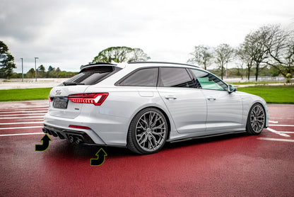 🔥Splitter laterali posteriori adatto per Audi A6 S-Line / S6 C8 / C8 Facelift🔥
