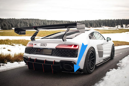 🌺Splitter laterali posteriori adatto per Audi R8 Mk2 Facelift🌺