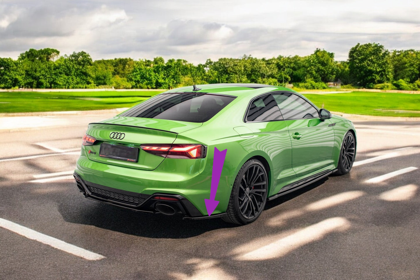 😍Rear Side Splitters Suitable For Audi RS5 F5 Facelift😍