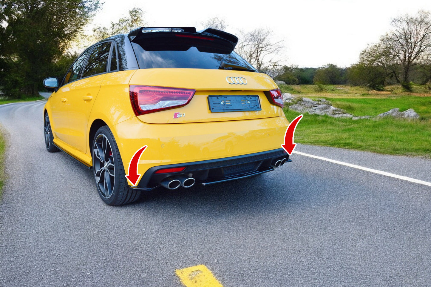 ✨Rear Side Splitter Suitable for Audi S1 ​​8X✨