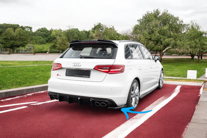 😎Splitter laterali posteriori Adatto Per Audi S3 Sportback 8V😎