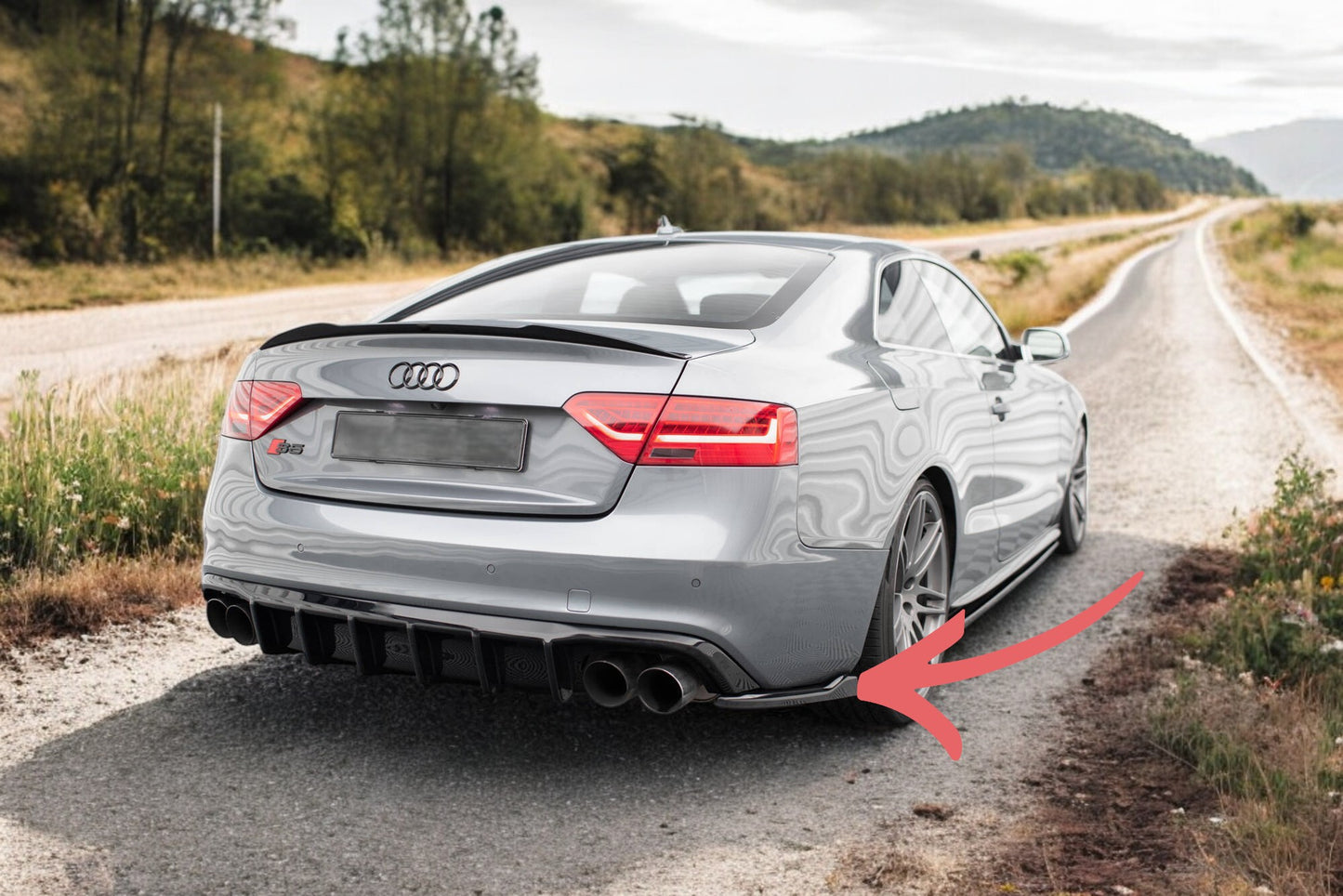 😍Splitter laterali posteriori Adatto Per Audi S5/A5 S-Line Coupe 8T Facelift😍