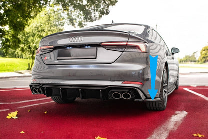 😎Rear Side Splitters Suitable For Audi S5 Coupe / Sportback F5😎