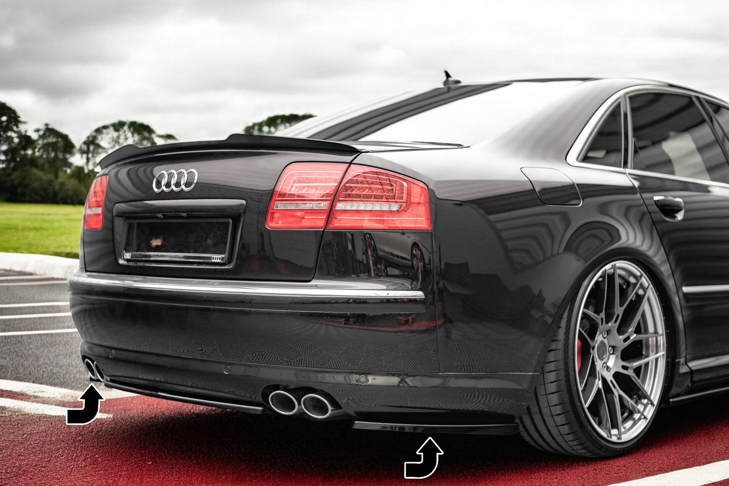 💫Splitter laterali posteriori adatto per Audi S8 D3💫